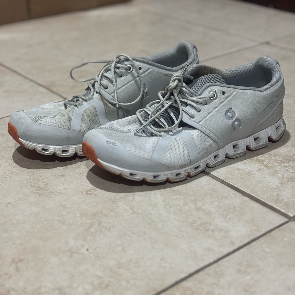 ON CLOUD 5 Women's Running Shoes Sz 7.5 Glacier Grey White Swiss 19.99194